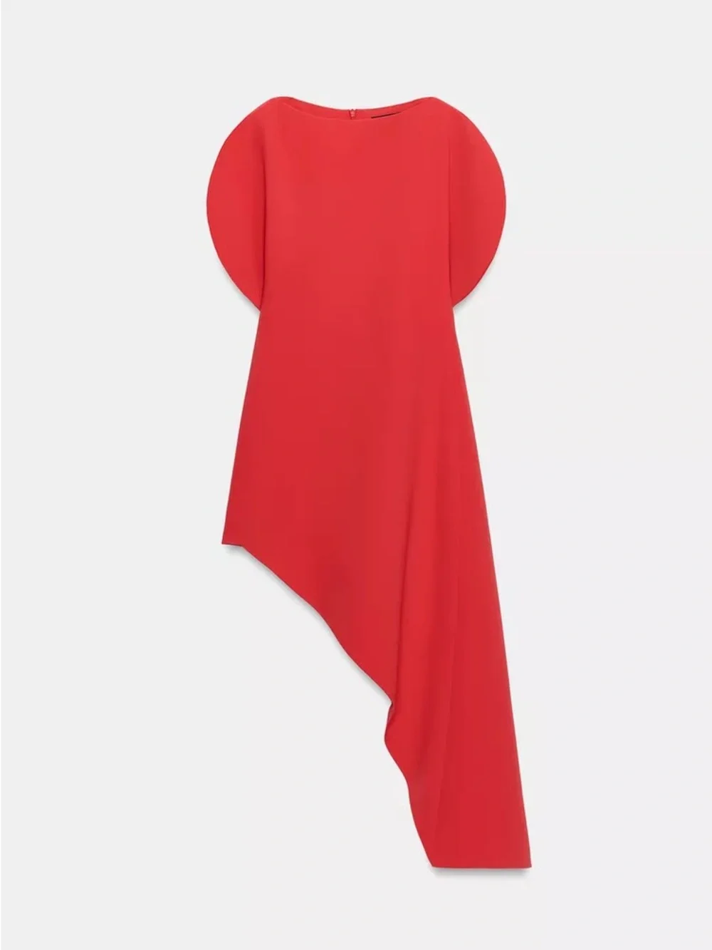 ZARA ZW COLLECTION ASYMMETRIC MIDI DRESS - Picture 7 of 16